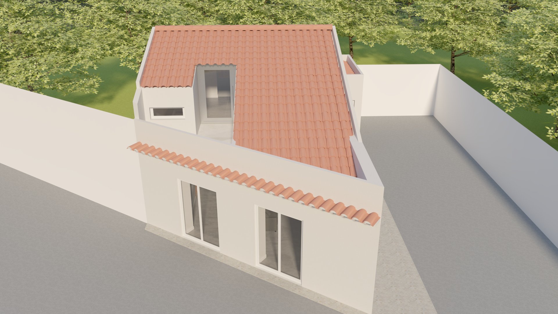 Moradia para reconstrução com projeto 3D em Coz, Alpedriz